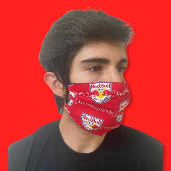 New York Red Bull MLS Adult Face Mask - Picture 2 of 3